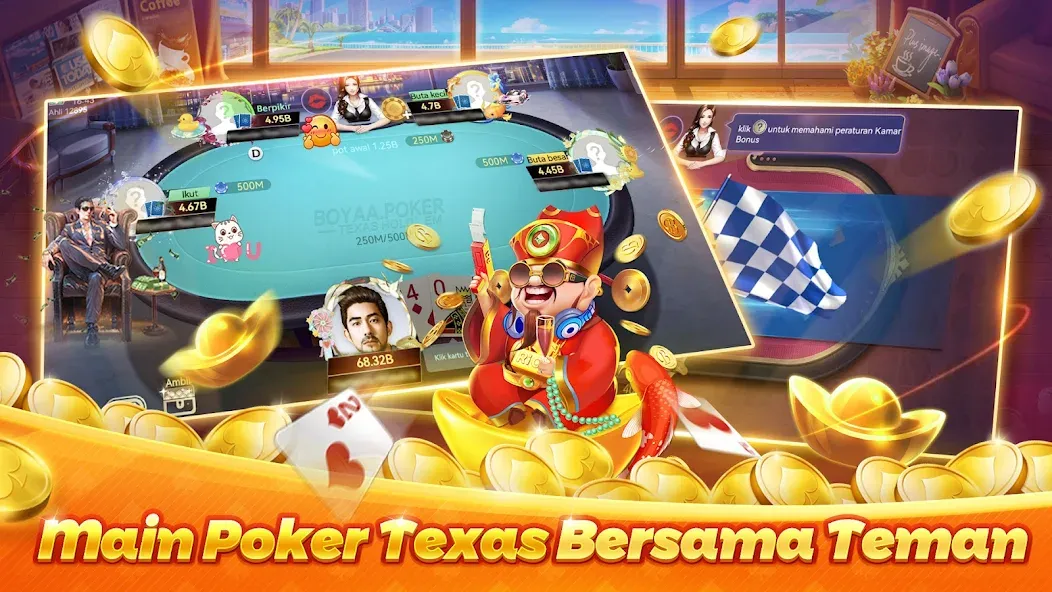 Poker Texas Boyaa (Покер Техас Бояа)  [МОД Много монет] Screenshot 2