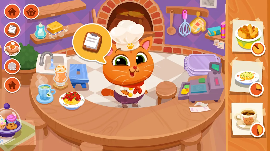 Bubbu Restaurant - My Cat Game (Буббу Ресторан)  [МОД Menu] Screenshot 1