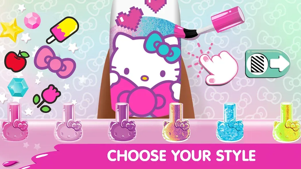 Hello Kitty Nail Salon  [МОД Много монет] Screenshot 2