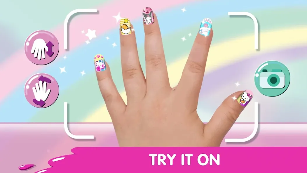 Hello Kitty Nail Salon  [МОД Много монет] Screenshot 4