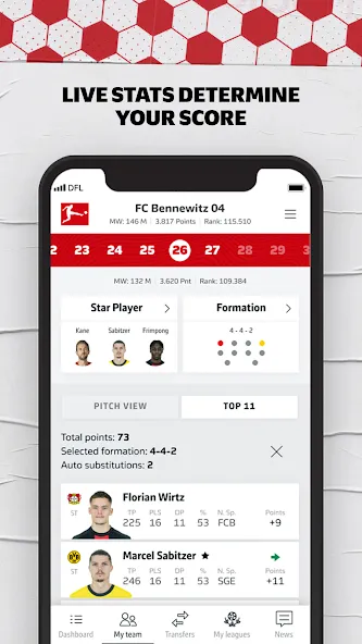 Bundesliga Fantasy Manager (Бундеслига Фэнтези Менеджер)  [МОД Все открыто] Screenshot 4