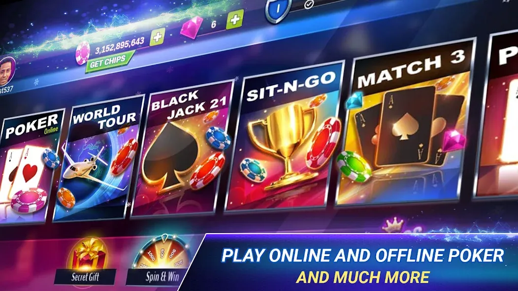 Poker Zmist - Offline & Online (Покер Змст)  [МОД Бесконечные монеты] Screenshot 2