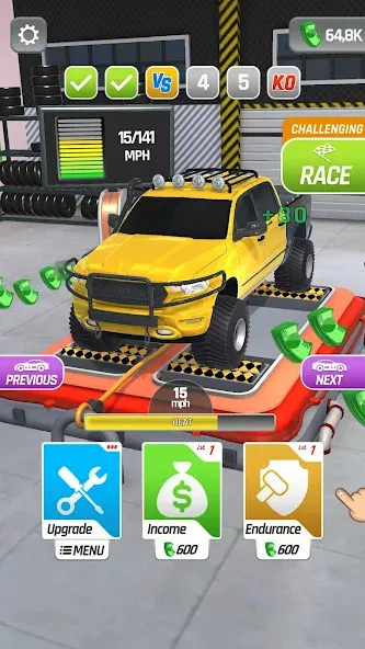 Dyno Racing (Дино Рейсинг)  [МОД Бесконечные деньги] Screenshot 4