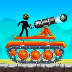 Взломанная The Tank: Stick pocket hill (Зе Тенк)  [МОД Unlimited Money] - стабильная версия apk на Андроид