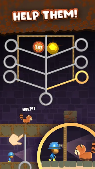 Mine Rescue: Gold Mining Games (Майн Рескью)  [МОД Все открыто] Screenshot 3