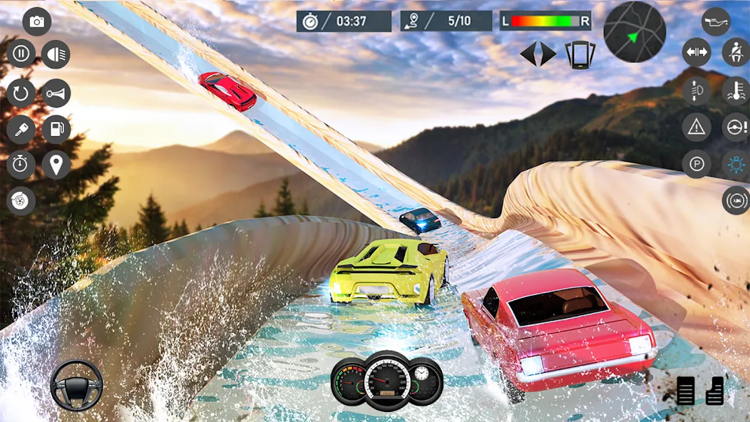 Water Slide Car Race games (Ватер Слайд Кар Рейс игры)  [МОД Unlimited Money] Screenshot 4