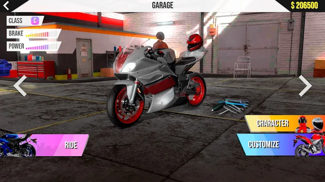 Motorcycle Real Simulator (Мотоцикл Реальный Симулятор)  [МОД Unlocked] Screenshot 1