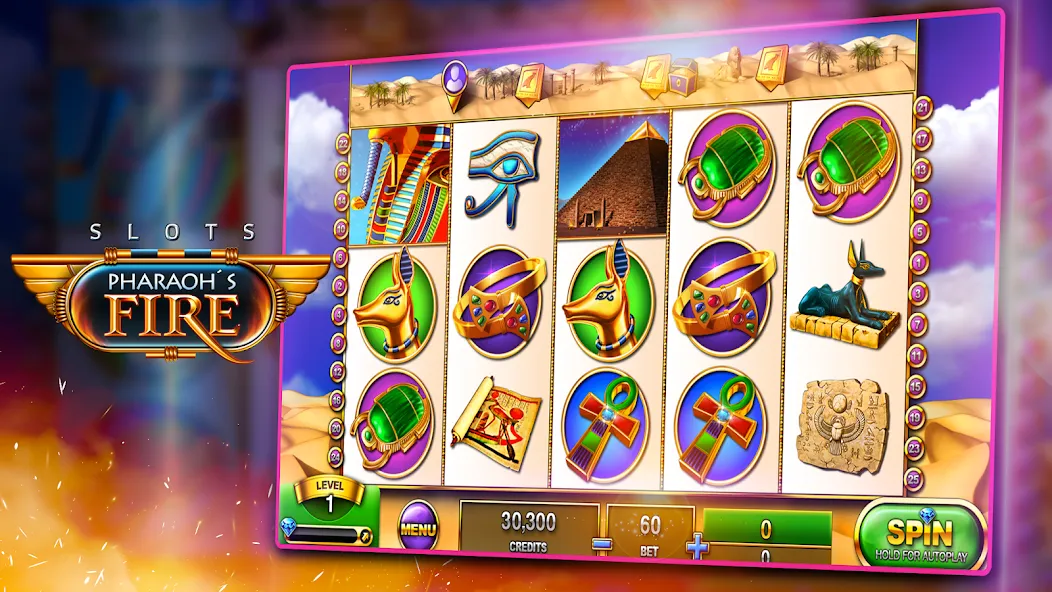 Slots - Pharaoh's Fire (Слоты)  [МОД Много денег] Screenshot 2