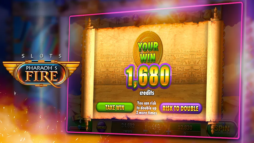 Slots - Pharaoh's Fire (Слоты)  [МОД Много денег] Screenshot 4