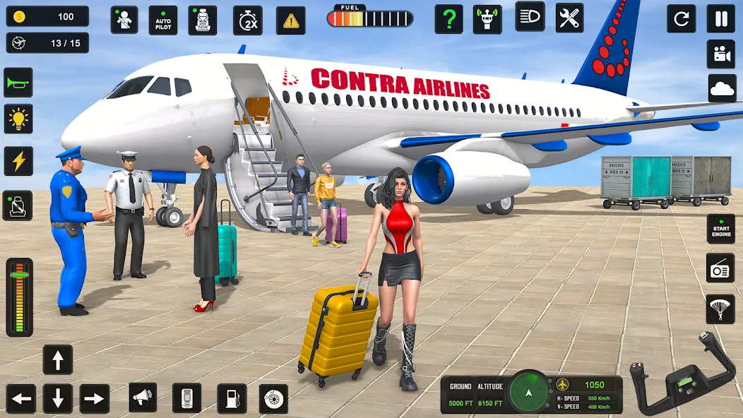 City Pilot Cargo Plane Games (Сити Пилот Карго Плейн Геймс)  [МОД Бесконечные деньги] Screenshot 1