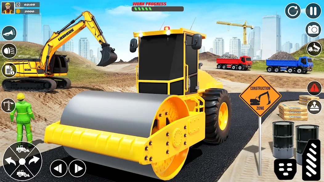 City Builder Construction Sim (Сити Билдер Констракшн Сим)  [МОД Бесконечные деньги] Screenshot 2