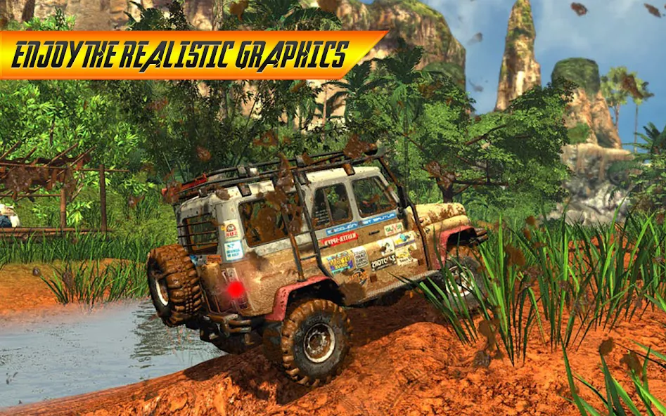 Offroad Jeep Driving Simulator  [МОД Unlocked] Screenshot 5