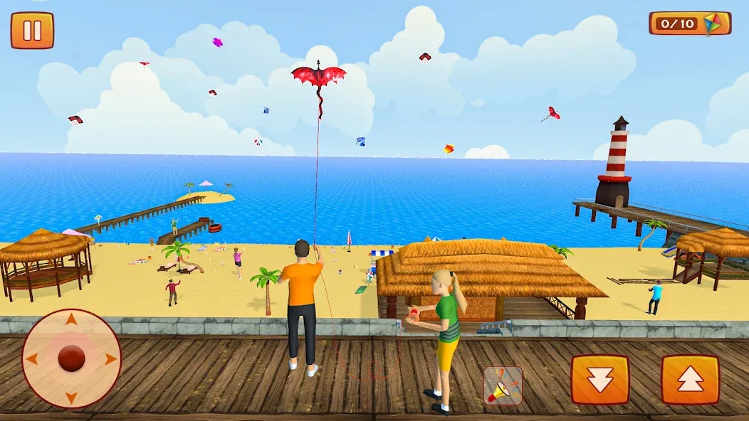 Kite Game: Kite Flying Game 3D  [МОД Много денег] Screenshot 1