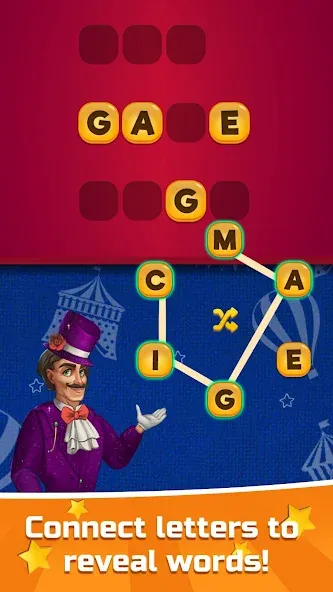 Circus Words: Magic Puzzle  [МОД Unlimited Money] Screenshot 3