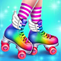 Взломанная Roller Skating Girls  [МОД Mega Pack] - стабильная версия apk на Андроид