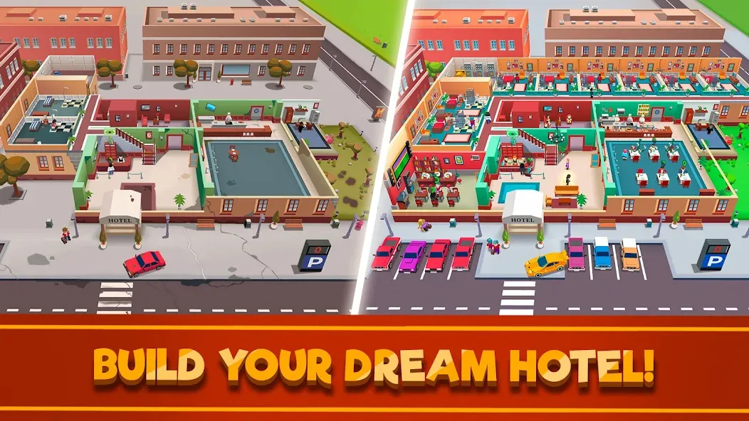 Hotel Empire Tycoon－Idle Game  [МОД Unlocked] Screenshot 1