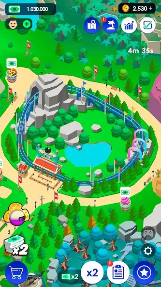 Idle Theme Park Tycoon (Айдел Тем Парк Тайкун)  [МОД Много монет] Screenshot 4