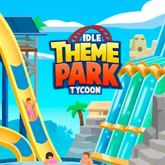 Взломанная Idle Theme Park Tycoon (Айдел Тем Парк Тайкун)  [МОД Много монет] - последняя версия apk на Андроид