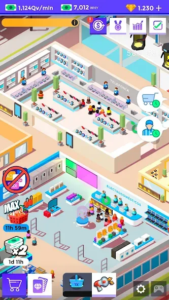 Idle Supermarket Tycoon－Shop (Айдл Супермаркет Тайкун)  [МОД Бесконечные деньги] Screenshot 5