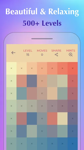 Color Puzzle:Offline Hue Games  [МОД Много денег] Screenshot 1