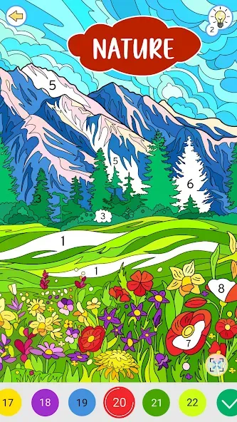 Color by Number: Coloring Book  [МОД Unlocked] Screenshot 1