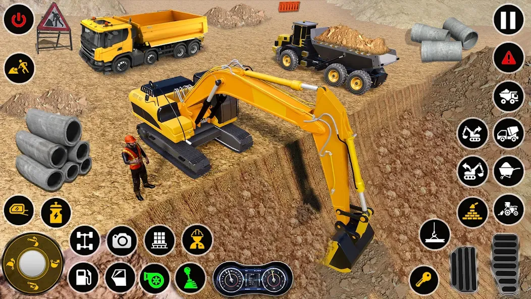 Construction Dump Truck Game (Конструкционный симулятор самосвала)  [МОД Все открыто] Screenshot 5