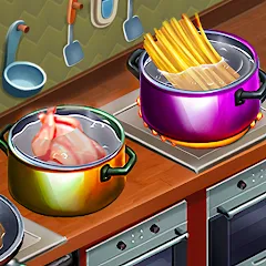 Взломанная Cooking Team: Restaurant Games  [МОД Unlocked] - полная версия apk на Андроид