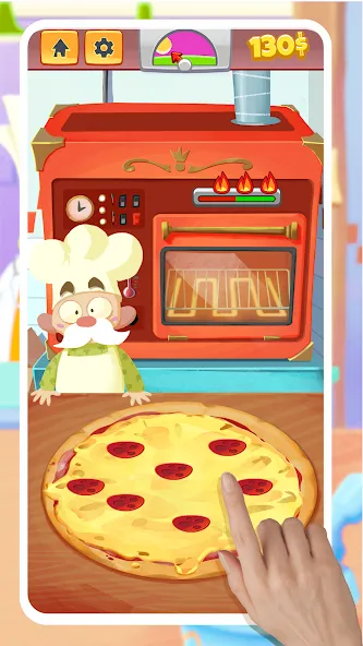 Pizza Maker - Cooking Games (Пицца Мейкер)  [МОД Много монет] Screenshot 1