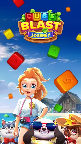 Cube Blast Journey: Toon & Toy (Кьюб Бласт Джорни)  [МОД Unlocked] Screenshot 1