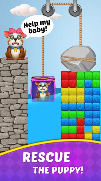 Cube Blast Journey: Toon & Toy (Кьюб Бласт Джорни)  [МОД Unlocked] Screenshot 3