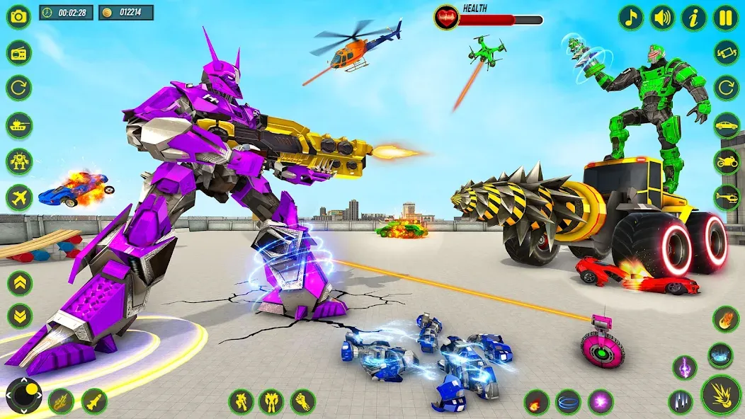 Bull Robot Car Game:Robot Game  [МОД Unlocked] Screenshot 5