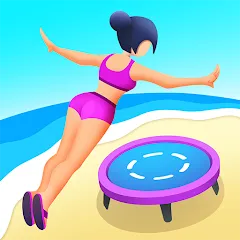 Скачать взломанную Flip Jump Stack!  [МОД Unlimited Money] - последняя версия apk на Андроид