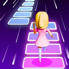 Взломанная Melody Run - Cute Popcat Music (Мелодия Ран)  [МОД Menu] - полная версия apk на Андроид