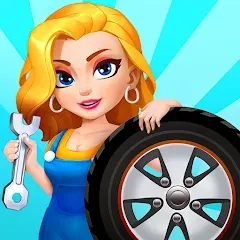 Взломанная Car Fix Inc - Mechanic Garage (Кар Фикс Инк)  [МОД Unlocked] - последняя версия apk на Андроид