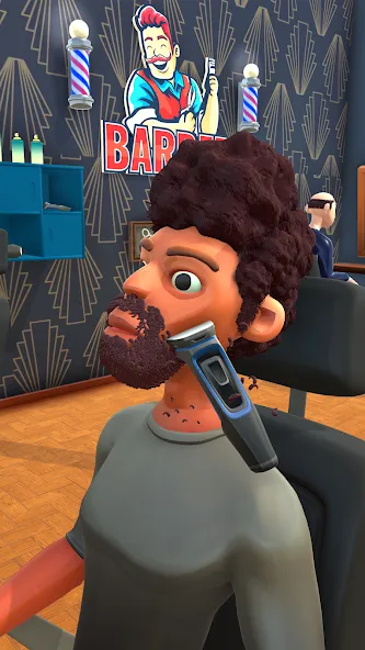 Fade Master 3D: Barber Shop (Фейд Мастер 3Д)  [МОД Бесконечные монеты] Screenshot 1