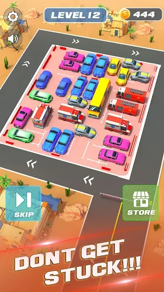 Unblock It Car Puzzle Game (Паркинг Джам Разблокировать)  [МОД Unlimited Money] Screenshot 4