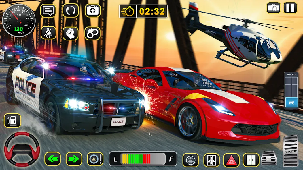 Police Car Chase Car Games  [МОД Меню] Screenshot 5