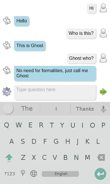 Ghost chat bot (Гостчатбот)  [МОД Меню] Screenshot 1