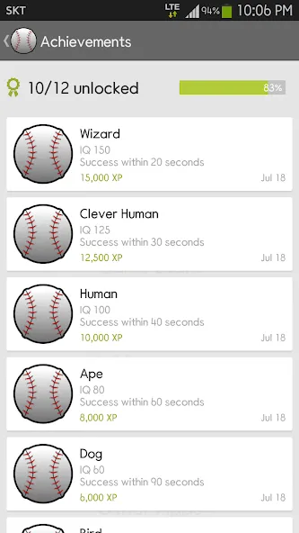 IQ Baseball - Number Puzzle (АйКью Бейсбол)  [МОД Бесконечные монеты] Screenshot 5