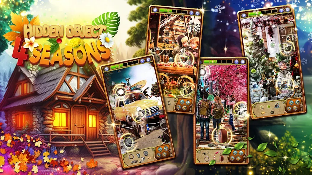 Hidden Object: 4 Seasons (Хидден Объект)  [МОД Unlocked] Screenshot 1