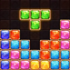 Взломанная Puzzle Block Jewels (Пазл Блок Драгоценности)  [МОД Меню] - полная версия apk на Андроид