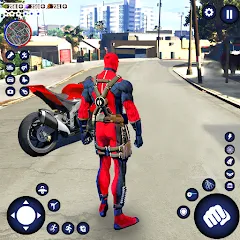 Скачать взломанную Miami Rope Hero Spider Game 2  [МОД Бесконечные монеты] - полная версия apk на Андроид