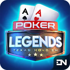 Скачать взломанную Poker Legends - Texas Hold'em (Покер Легенды)  [МОД Меню] - последняя версия apk на Андроид