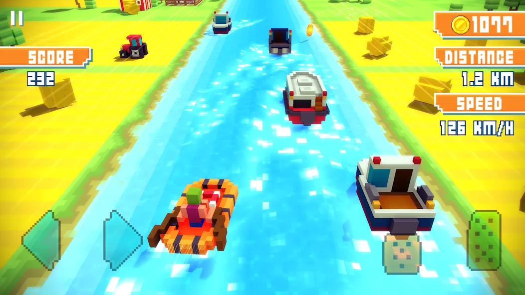 Blocky Highway: Traffic Racing (Блоки Хайвей)  [МОД Unlimited Money] Screenshot 2