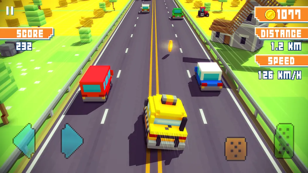 Blocky Highway: Traffic Racing (Блоки Хайвей)  [МОД Unlimited Money] Screenshot 5