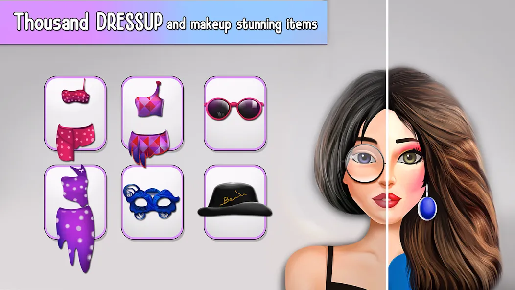 Fashion Stylist Makeup Dressup  [МОД Бесконечные деньги] Screenshot 4