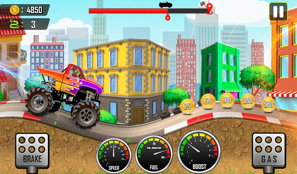 Racing the Hill  [МОД Unlimited Money] Screenshot 5