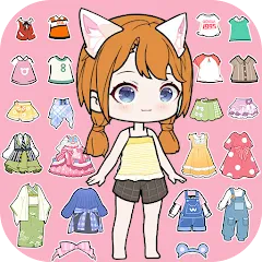 Взлом YOYO Doll Anime Dress Up Game (ЙОЙО)  [МОД Бесконечные деньги] - полная версия apk на Андроид