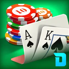 Взломанная DH Texas Poker - Texas Hold'em (ДХ Техас Покер)  [МОД Меню] - последняя версия apk на Андроид