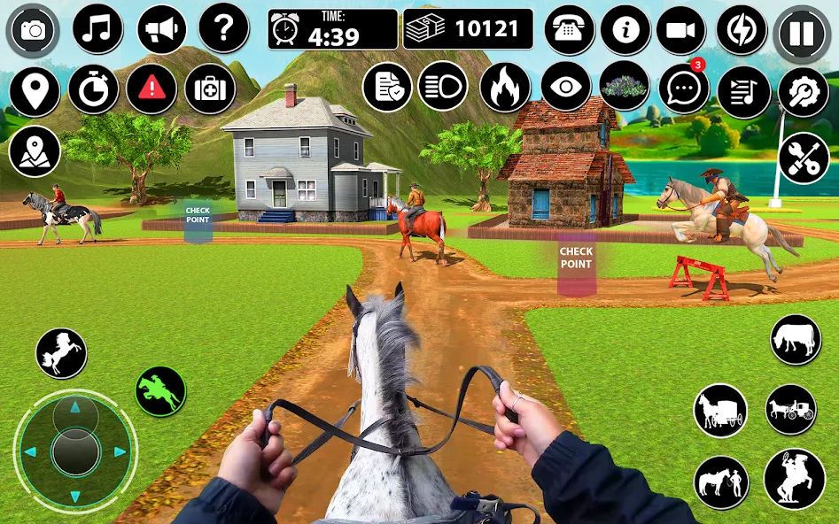 Horse Cart Taxi Transport Game  [МОД Бесконечные монеты] Screenshot 2